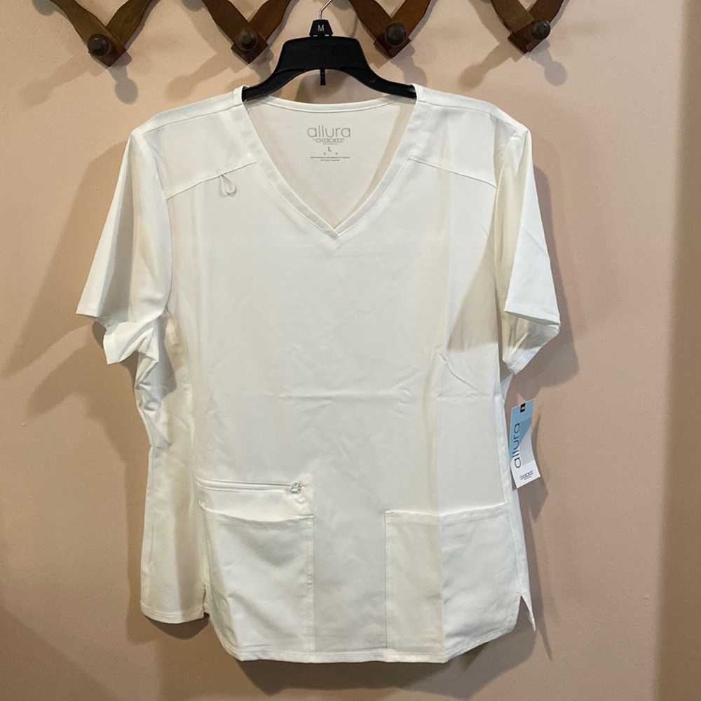 White Scrub Top